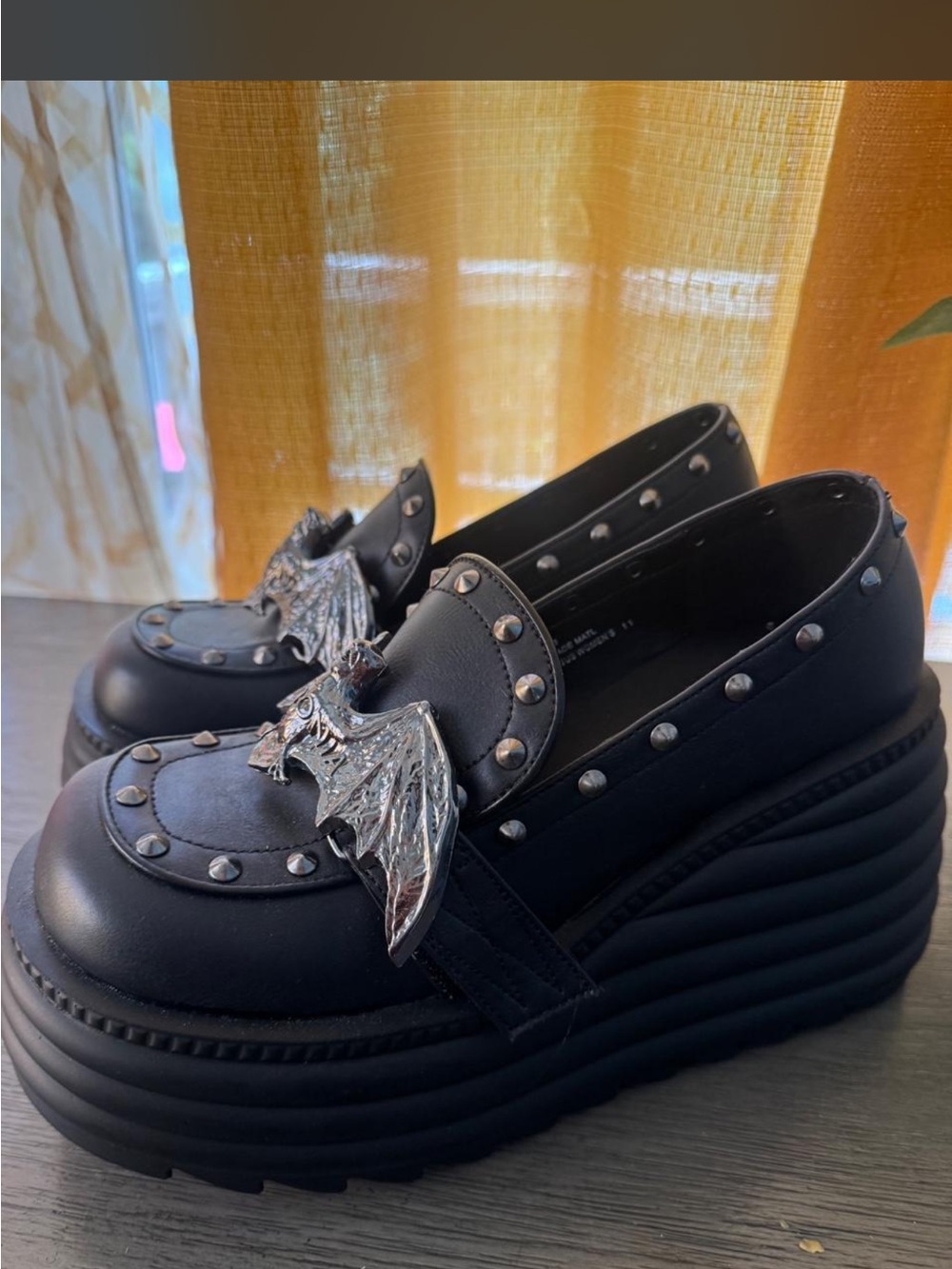 Demonia Bat Wing Platform Mary Jane’s